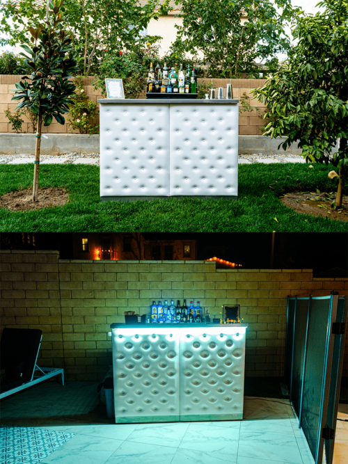 Simple White Bar | Bar Rentals | Party Shakers