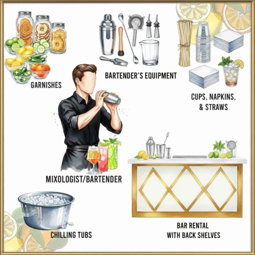 Essentials Bar Package | Party Shakers event bartending | Los Angeles, CA