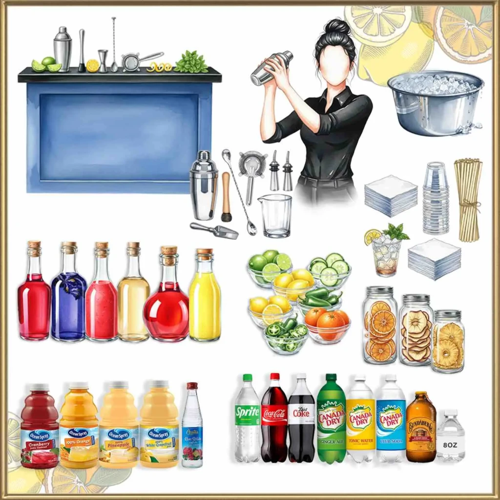 Essentials Plus Bar Package | Party Shakers event bartending | Los Angeles, CA