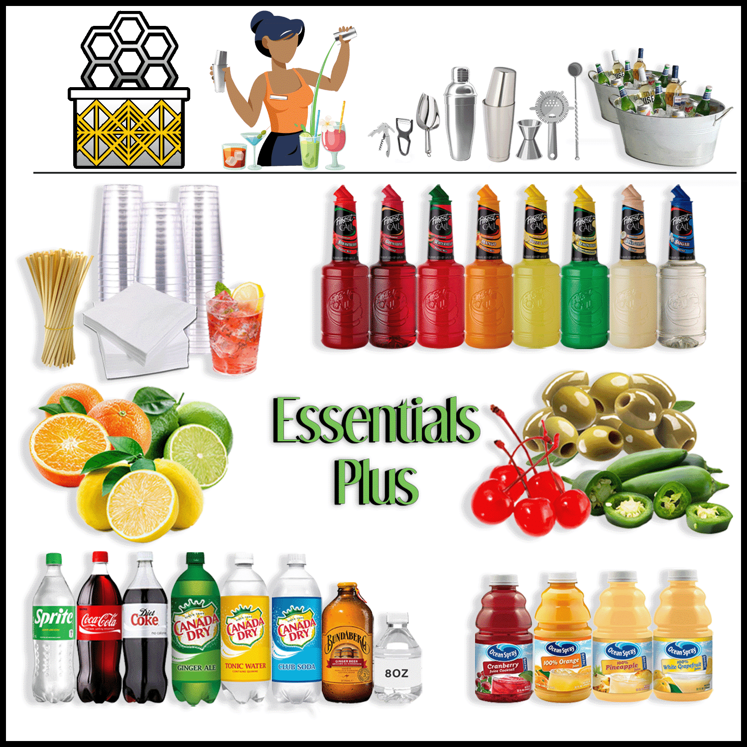 Essentials Plus | Party Shakers Essentials Plus bar services