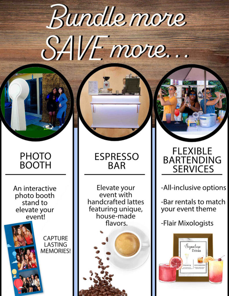 Mobile Coffee Espresso bartending and photo booth Alhambra, CA - Party Shakers