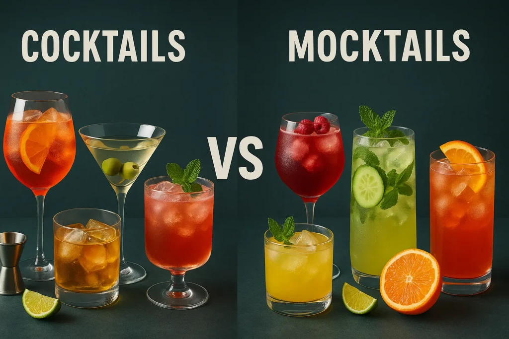 Cocktails vs. Mocktails - Party Shakers
