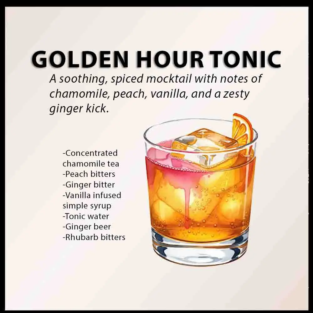 golden hour tonic | Party Shakers bartending service | Los Angeles, CA