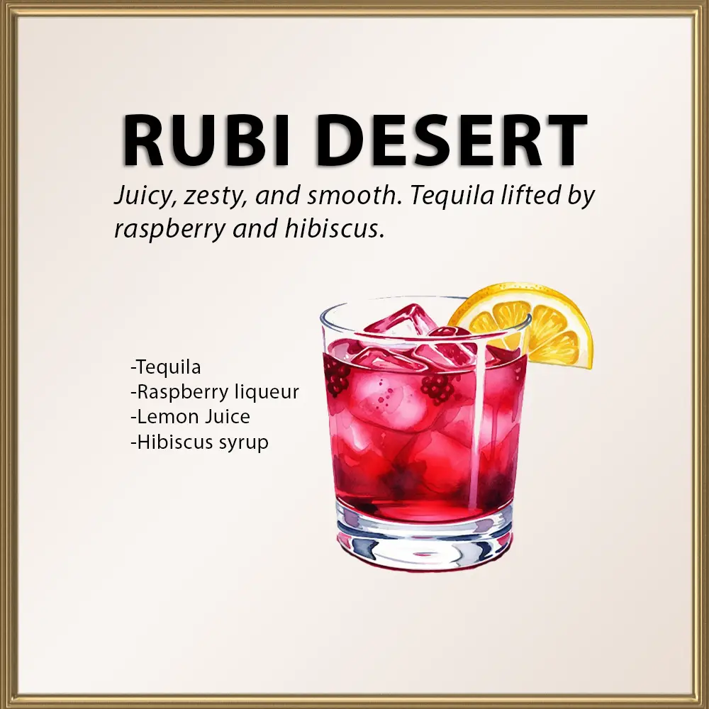 Rubi Desert cocktails | Party Shakers bartending services | Los Angeles, CA