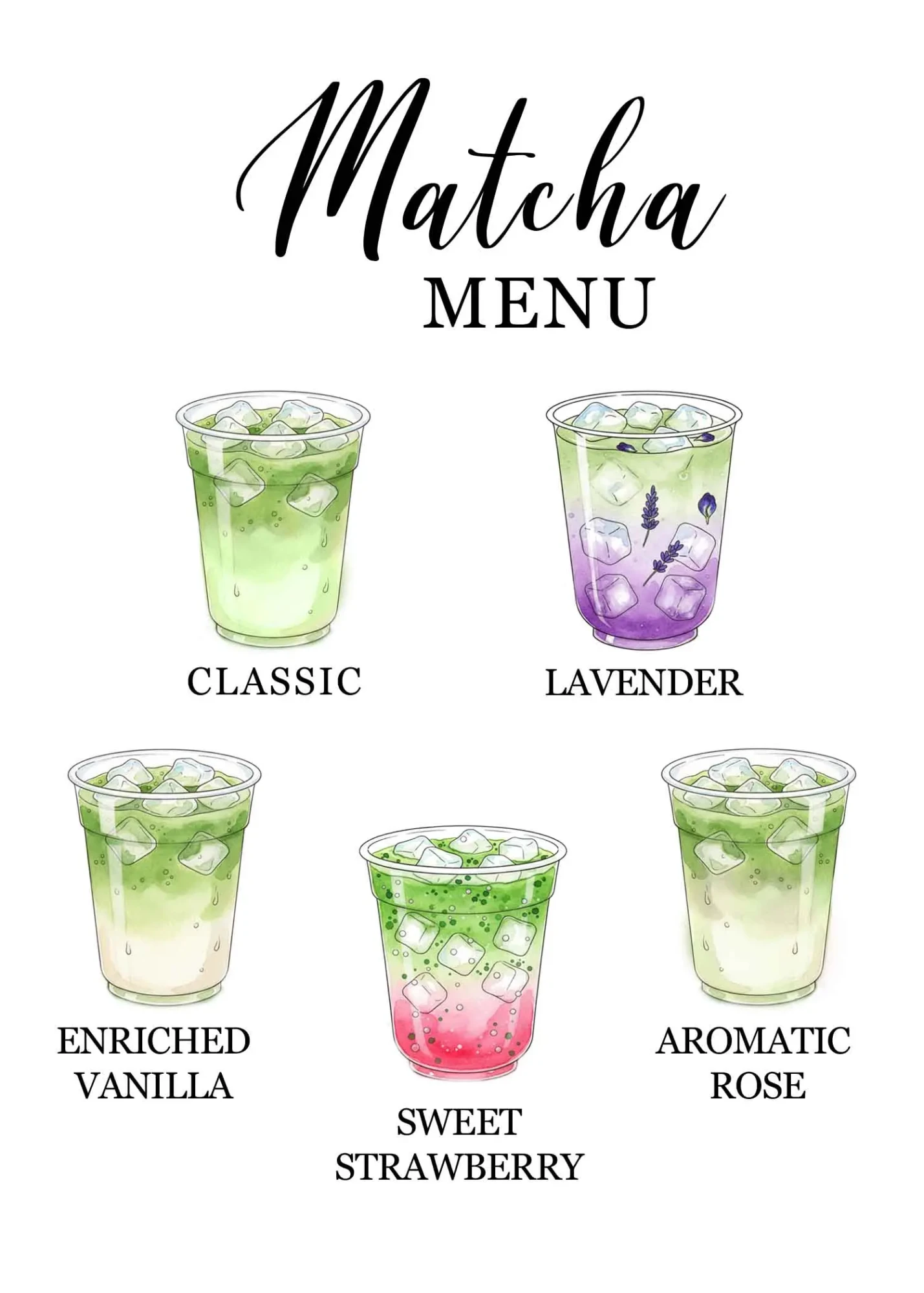 Matcha Menu
