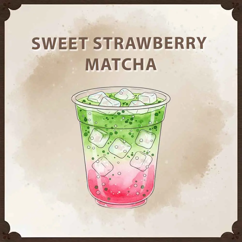 strawberry matcha