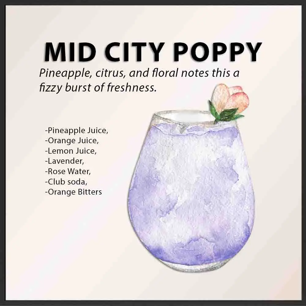 mid city poppy | Party Shakers event bartending service | Los Angeles, CA