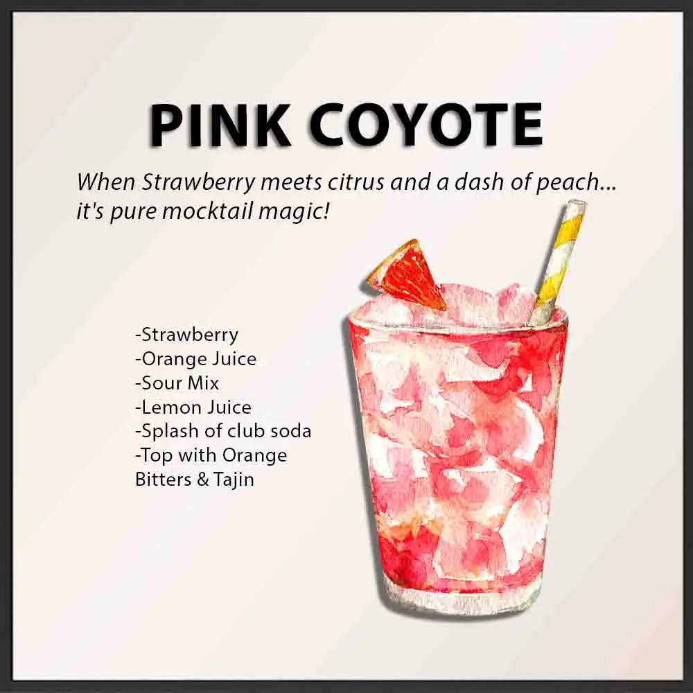 pink coyote | Party Shakers event bartending service | Los Angeles, CA