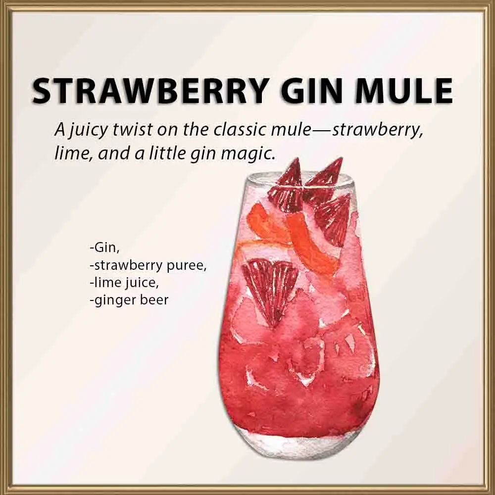 strawberry gin mule | Party Shakers event bartending service | Los Angeles, CA